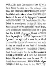 Miracles of Jesus Spiral Notebook