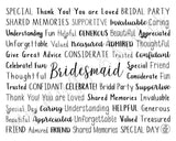 Bridesmaid Digital Download