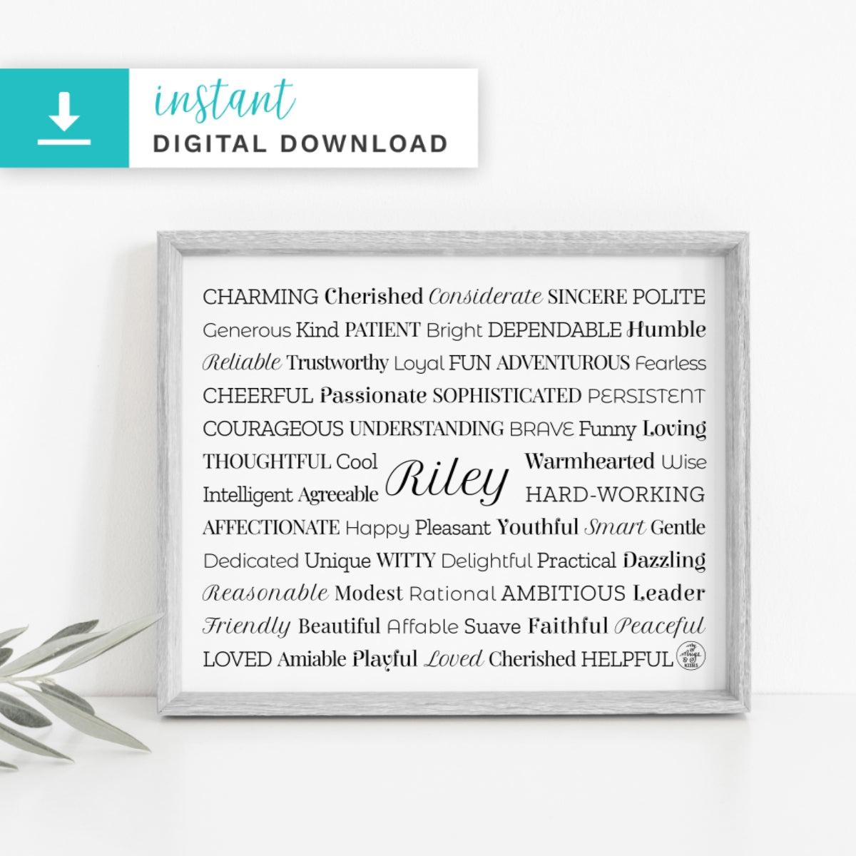 Riley Digital Download