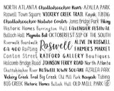 Roswell, GA Digital Download