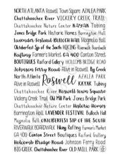 Roswell, GA Spiral Notebook