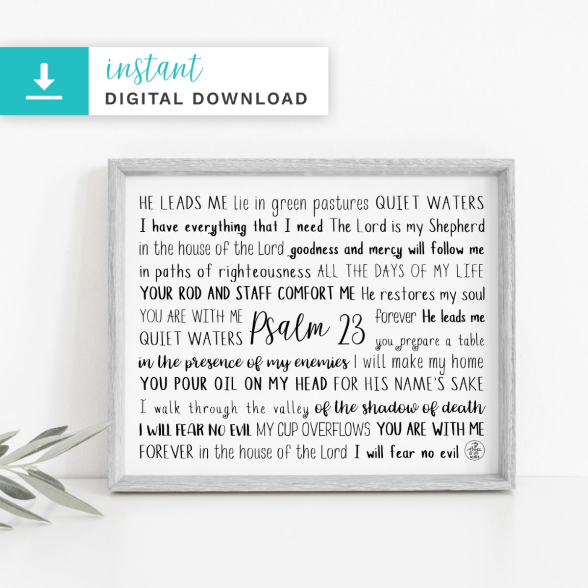 Psalm 23 Digital Download