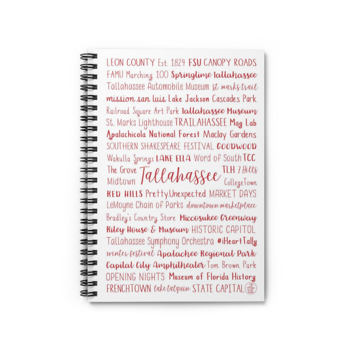 Visit Tallahassee Spiral Notebook